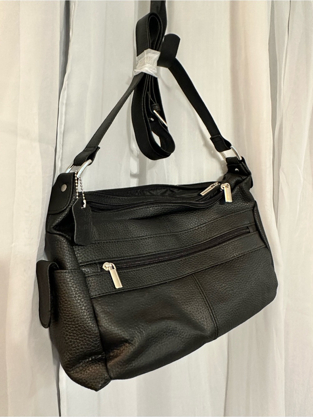 Leather Source Unknown Black Shoulder Bag
